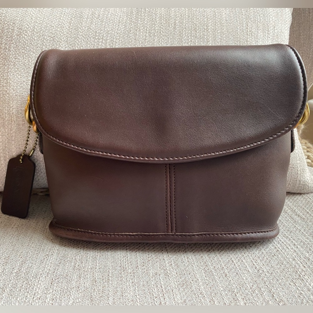 Vintage Coach small flap equestrian bag
